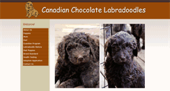 Desktop Screenshot of canadianchocolatelabradoodles.com